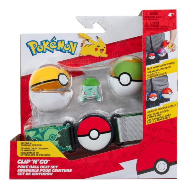 Pokémon Clip ‘n’ Go Poké Ball Belt Set – Bulbasaur Edition