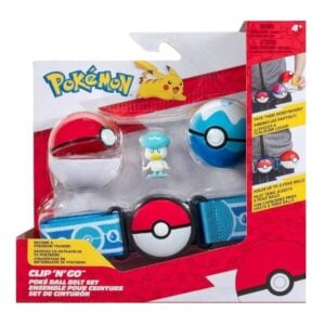 Pokemon Clip n Go Poke Ball Belt Set with Quaxly