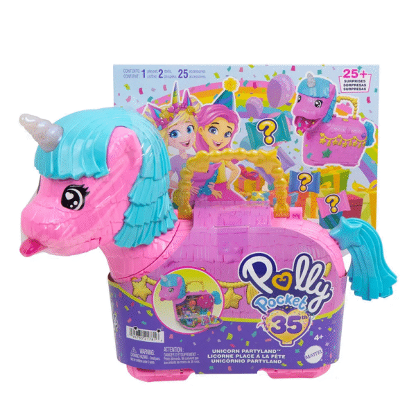 Polly Pocket 35th Anniversary Unicorn Partyland Playset
