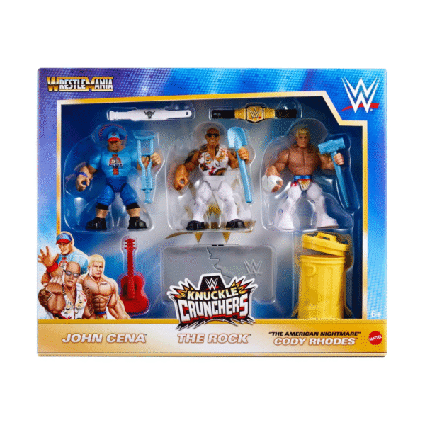 WWE WrestleMania Knuckle Crunchers Action Figures Set