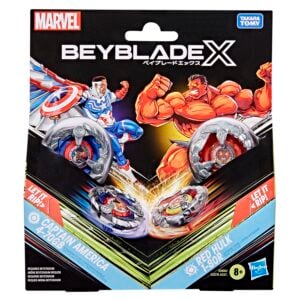 Beyblade X Marvel Captain America vs Red Hulk Multipack
