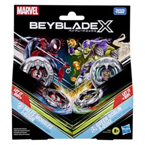 Beyblade X Marvel Miles Morales vs Green Goblin Multipack