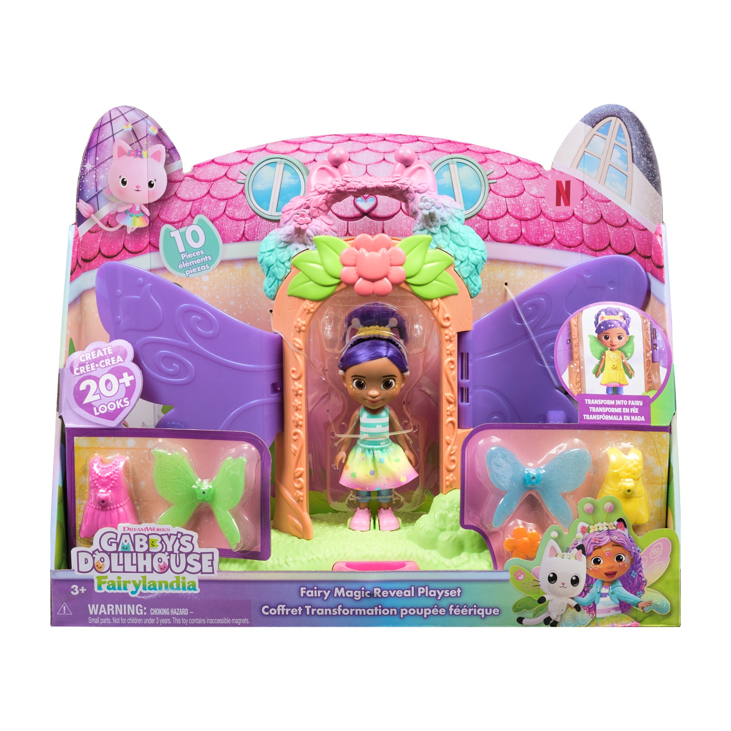 Gabby's Dollhouse Fairylandia Fairy Magic Reveal Playset » Fairylandia Gabby's Dollhouse Fairylandia Fairy Magic Reveal Playset
