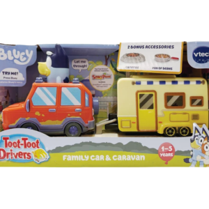 VTech Toot-Toot Drivers Bluey Family Car & Caravan