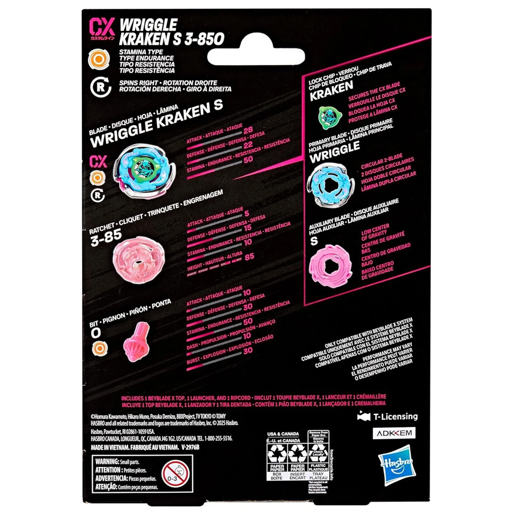 Beyblade X Wriggle Kraken S 3-85O CX Starter Pack » Wriggle Kraken Beyblade X Wriggle Kraken S 3-85O CX Starter Pack - Image 4