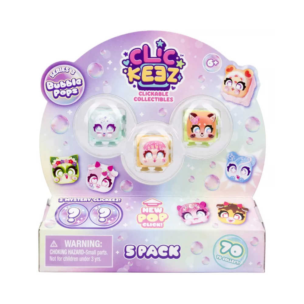 Clickeez Series 3 Bubble Pops 5 Pack » Series 3 Clickeez Series 3 Bubble Pops 5 Pack