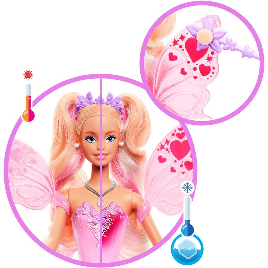 Barbie Fantasy Fairy Doll with Colour-Change Wings » Fantasy Barbie Fantasy Fairy Doll with Colour-Change Wings - Image 4