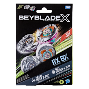 Beyblade X Gill Shark 4-70O & Pearl Tiger 3-60U Top Dual Pack