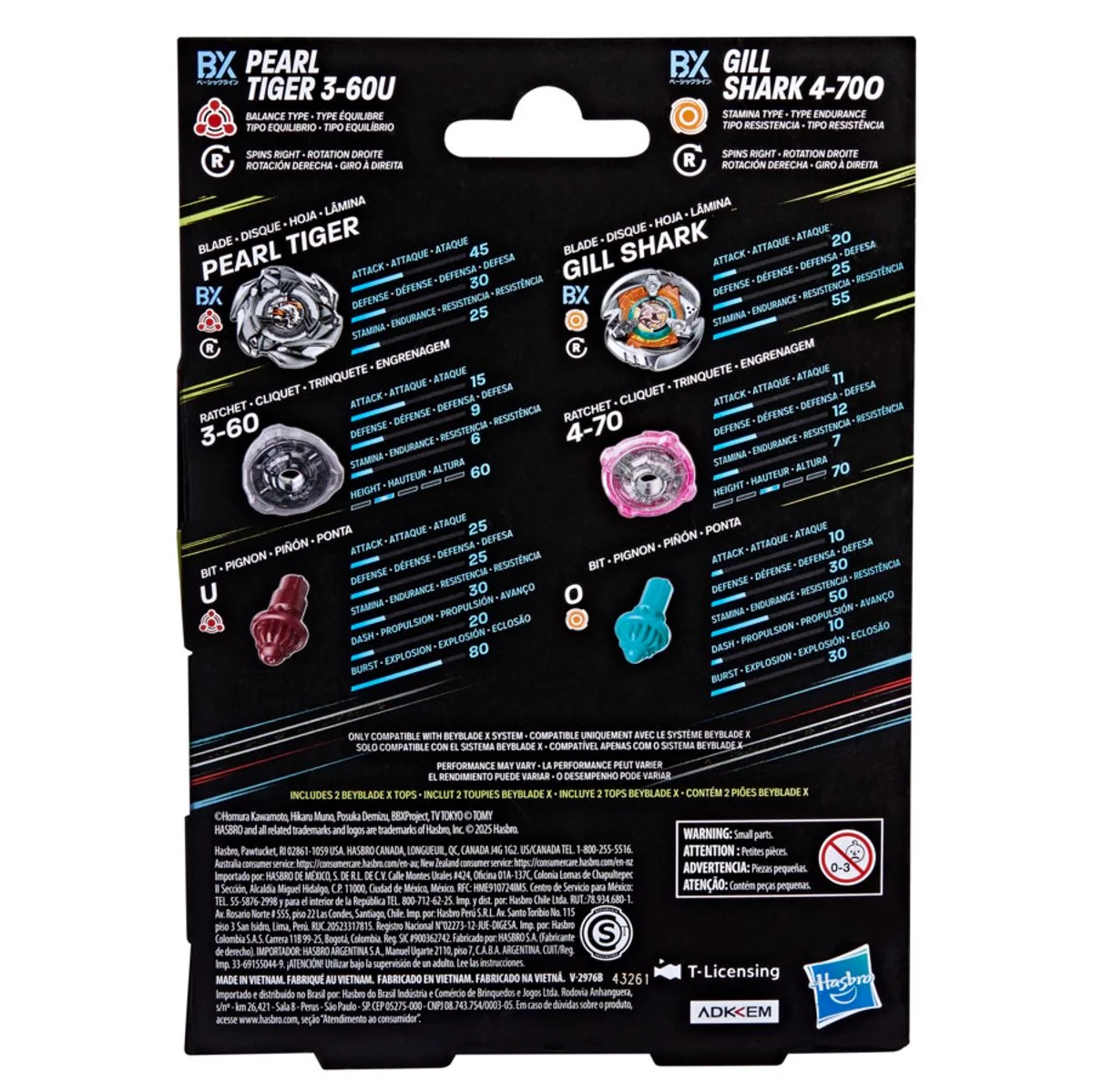 Beyblade X Gill Shark 4-70O & Pearl Tiger 3-60U Top Dual Pack » Gill Shark Beyblade X Gill Shark 4-70O & Pearl Tiger 3-60U Top Dual Pack - Image 6