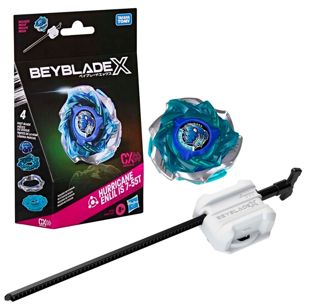 Beyblade X Hurricane Enlil IS 7-55T CX Infinity Starter Pack » Hurricane Enlil Beyblade X Hurricane Enlil IS 7-55T CX Infinity Starter Pack