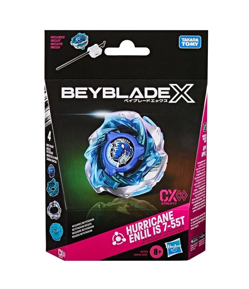 Beyblade X Hurricane Enlil IS 7-55T CX Infinity Starter Pack » Hurricane Enlil Beyblade X Hurricane Enlil IS 7-55T CX Infinity Starter Pack - Image 2