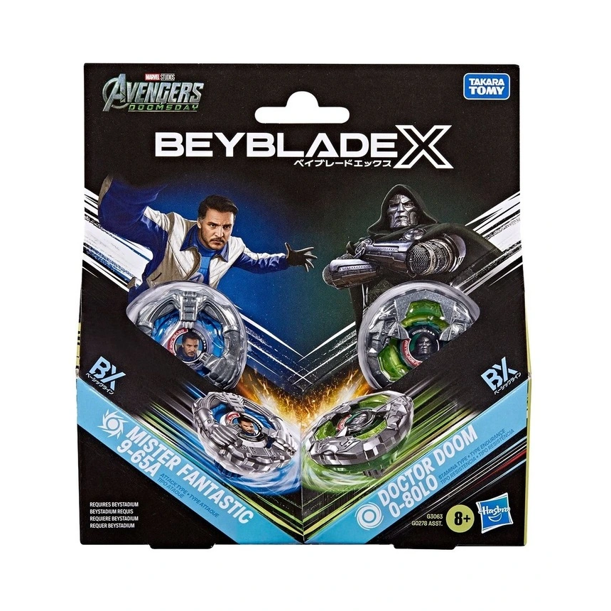 Beyblade X Mister Fantastic 9-65A vs. Doctor Doom 0-80LO » Mister Fantastic Beyblade X Mister Fantastic 9-65A vs. Doctor Doom 0-80LO