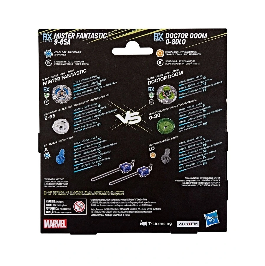 Beyblade X Mister Fantastic 9-65A vs. Doctor Doom 0-80LO » Mister Fantastic Beyblade X Mister Fantastic 9-65A vs. Doctor Doom 0-80LO - Image 3