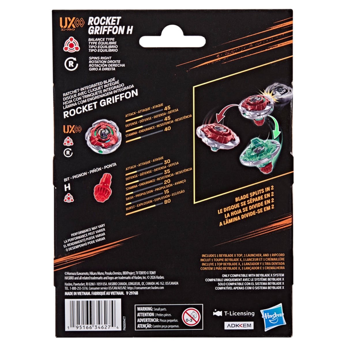 Beyblade X Rocket Griffon H UX Infinity Starter Pack » Rocket Griffon Beyblade X Rocket Griffon H UX Infinity Starter Pack - Image 7